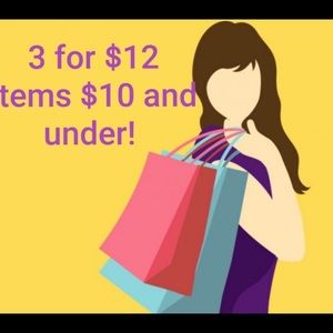 Bundle 3 items for $12🦋